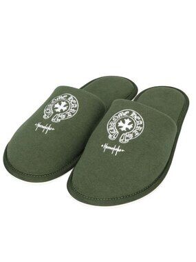 Chrome Hearts Hotel Slipper Horse Shoe Embroidery Slippers